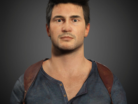 Nathan Drake Character 3D Model