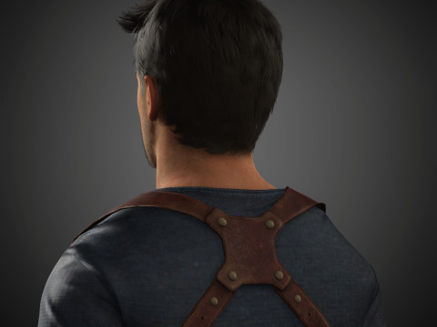 Nathan Drake Character 3D Model