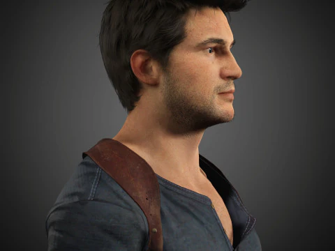 Nathan Drake Character 3D Model