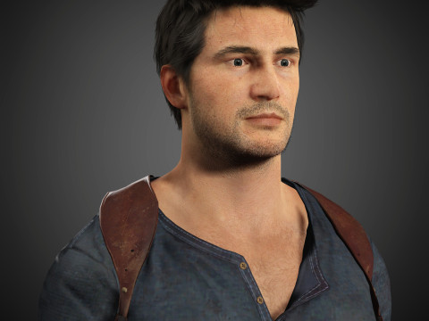 Nathan Drake Character 3D Model