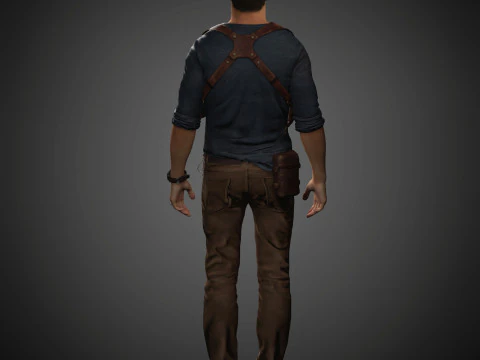 Nathan Drake Character 3D Model