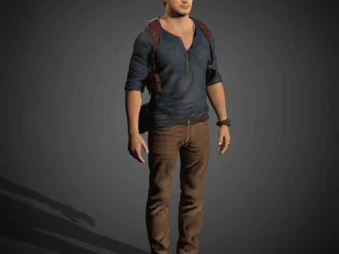 Nathan Drake Character 3D Model