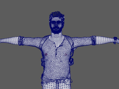 Nathan Drake Character 3D Model