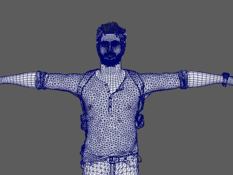 Nathan Drake Character 3D Model