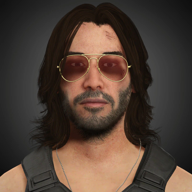 Johnny Silverhand Character 3D Model .c4d .max .obj .3ds .fbx .stl .blend