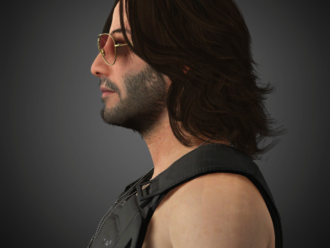 Johnny Silverhand Character Model 3D