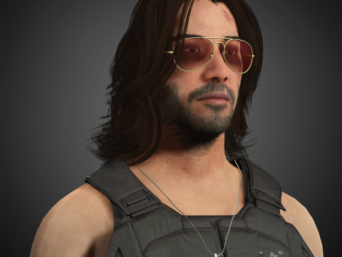 Johnny Silverhand Character Model 3D