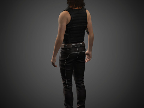 Johnny Silverhand Character Model 3D