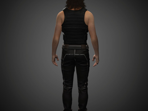 Johnny Silverhand Character Model 3D