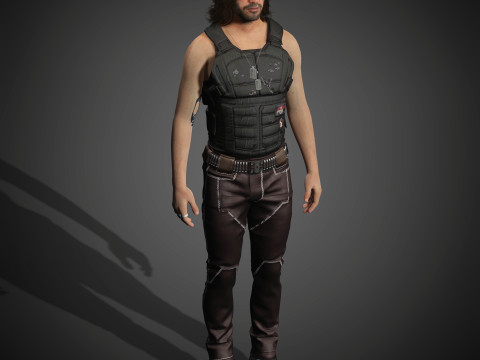 Johnny Silverhand Character Model 3D