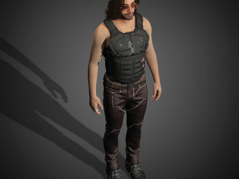 Johnny Silverhand Character Model 3D