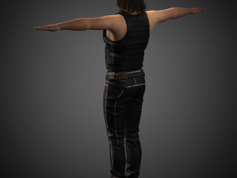 Johnny Silverhand Character Model 3D