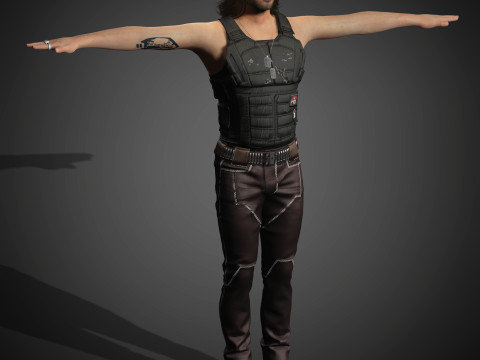 Johnny Silverhand Character Model 3D