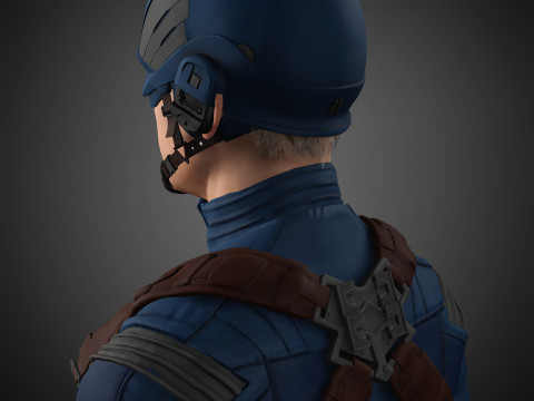 Captain America Character 3D Модель