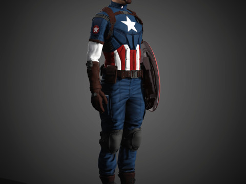Captain America Character 3D Модель
