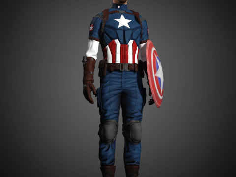 Captain America Character 3D Модель
