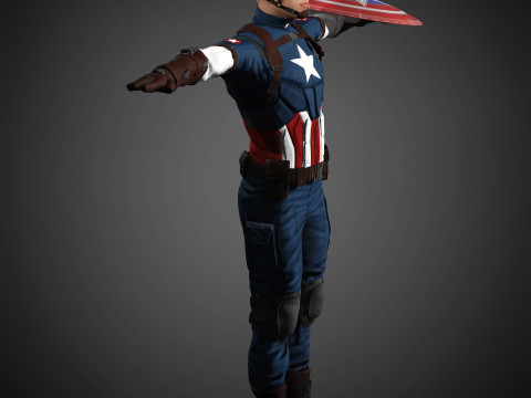 Captain America Character 3D Модель