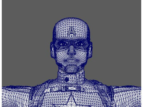 Captain America Character 3D Model