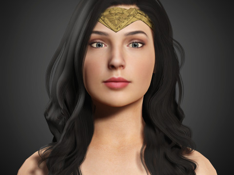 Wonder Woman Character Modelo 3D