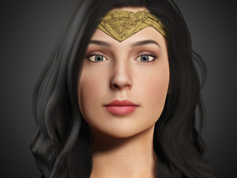 Wonder Woman Character Model 3D