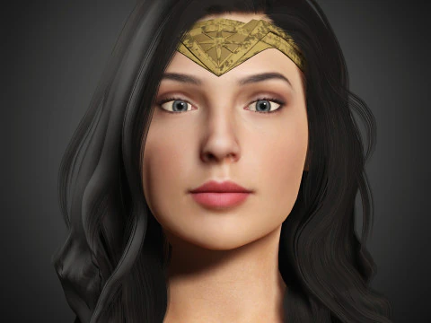Wonder Woman Character 3D Model
