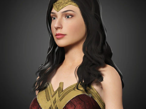 Wonder Woman Character 3D Model