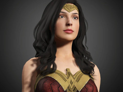 Wonder Woman Character 3D Model