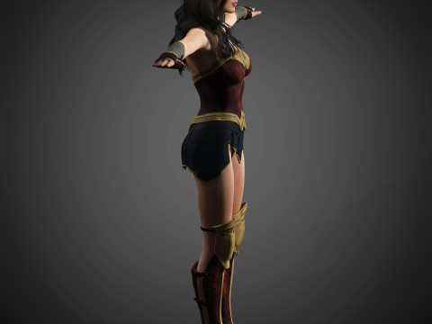 Wonder Woman Character Model 3D