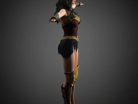 Wonder Woman Character 3D Model