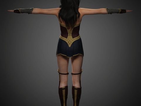 Wonder Woman Character Model 3D