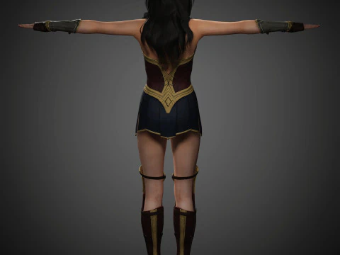 Wonder Woman Character 3D Model