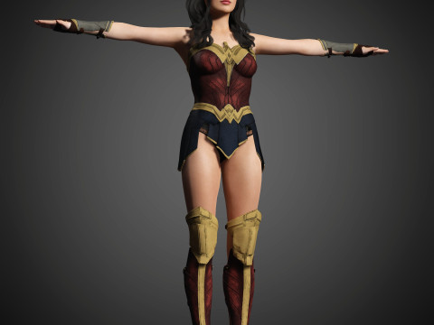 Wonder Woman Character Model 3D