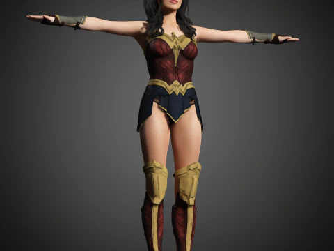 Wonder Woman Character 3D Model