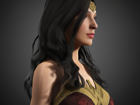 Wonder Woman Character Model 3D