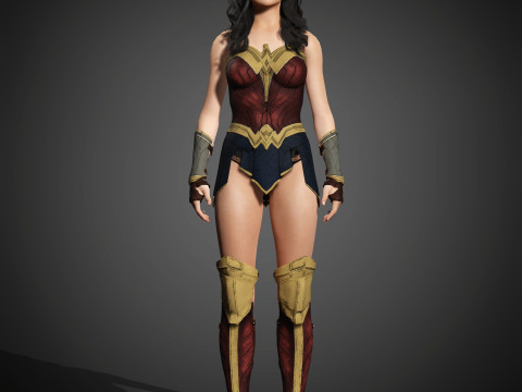 Wonder Woman Character Model 3D