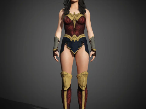Wonder Woman Character 3D Model