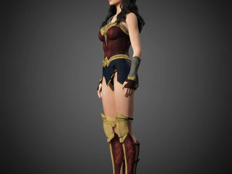 Wonder Woman Character 3D Model