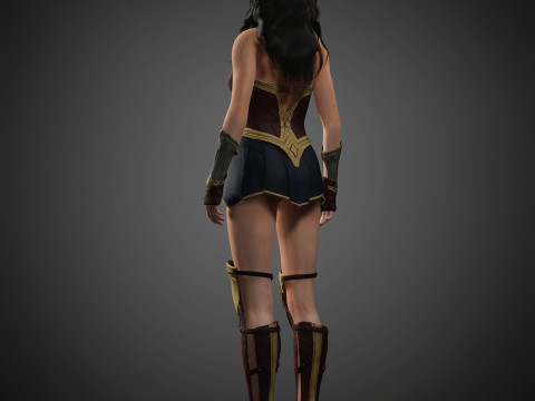 Wonder Woman Character Model 3D
