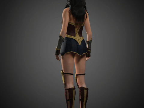 Wonder Woman Character 3D Model
