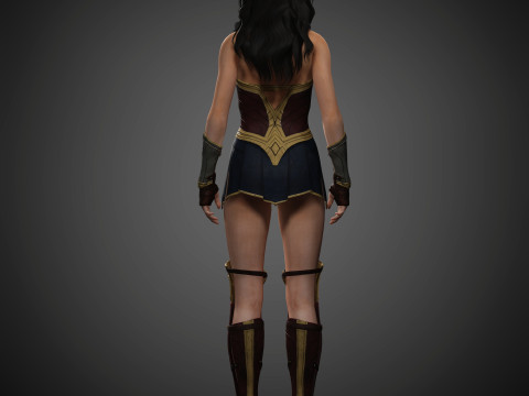 Wonder Woman Character Model 3D