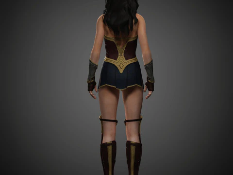 Wonder Woman Character 3D Model