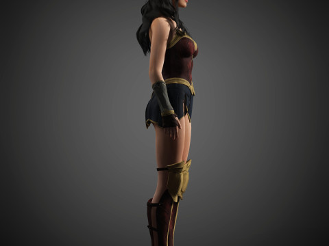 Wonder Woman Character Model 3D