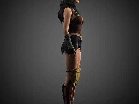 Wonder Woman Character 3D Model