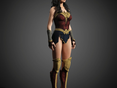 Wonder Woman Character Model 3D