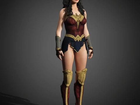 Wonder Woman Character 3D Model