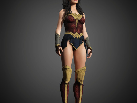 Wonder Woman Character Model 3D