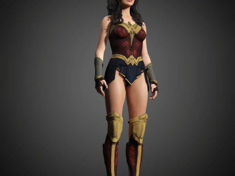 Wonder Woman Character 3D Model