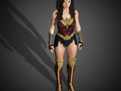 Wonder Woman Character Model 3D
