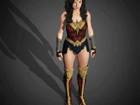 Wonder Woman Character 3D Model