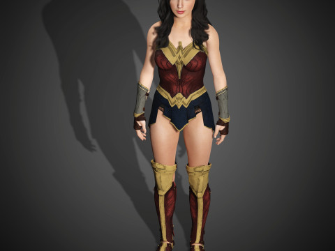 Wonder Woman Character Model 3D
